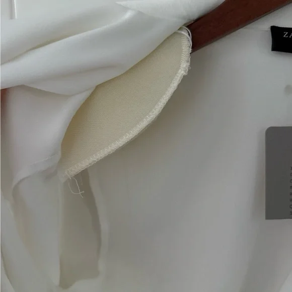 Zara Accessories White Long Sleeve Bodysuit - Picture 5 of 6